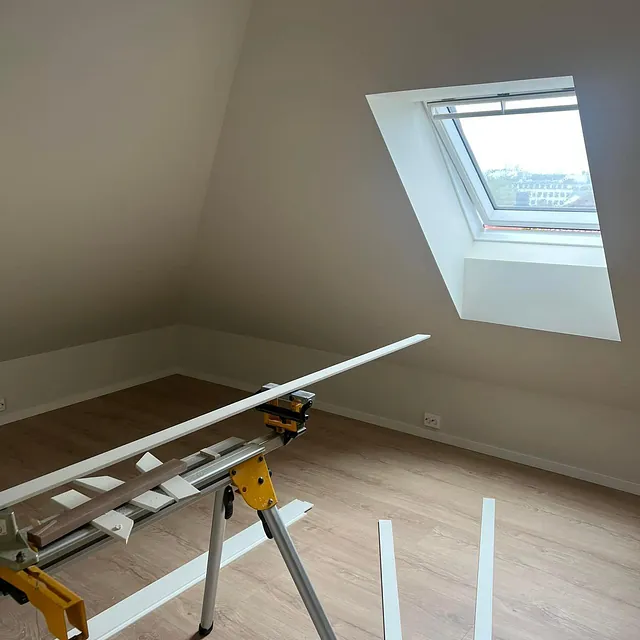 Skråtak i lyse farger